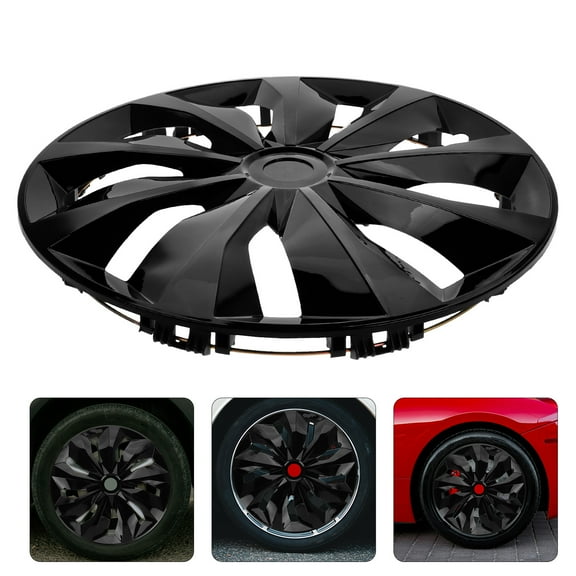 Hub Caps,15 Inch Plastic Hub Caps Wheel Cover Maintenance Hub Cap Installation Auto Exterior Accessories For Car Wheel Covers Black