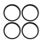 Unique Bargains Car Hub Centric Rings Wheel Bore Center 2.88" to 2.64" - 4pcs Black Plastic