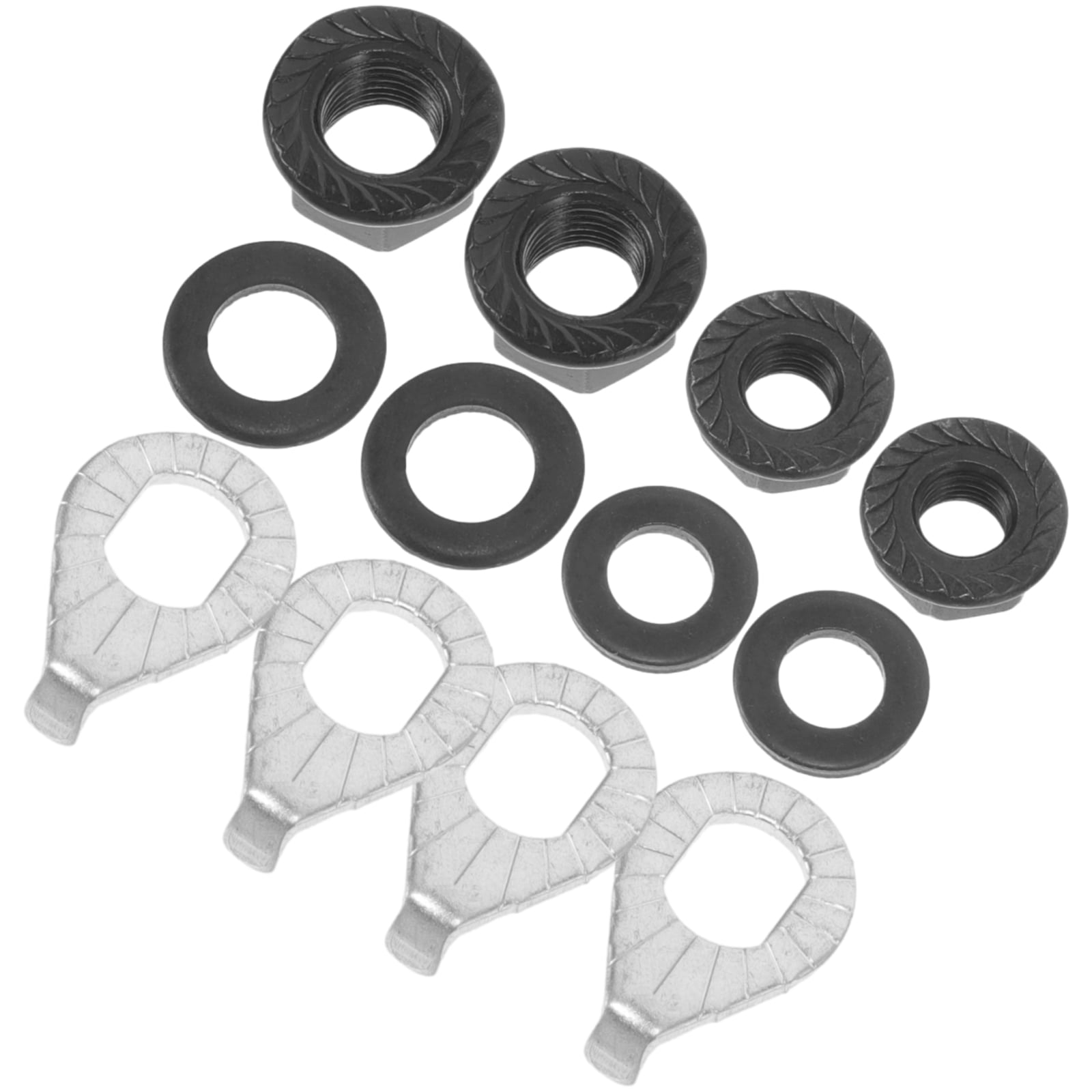 Hub Flanged Axle Nut And Safety Washer For Front And Back Bike