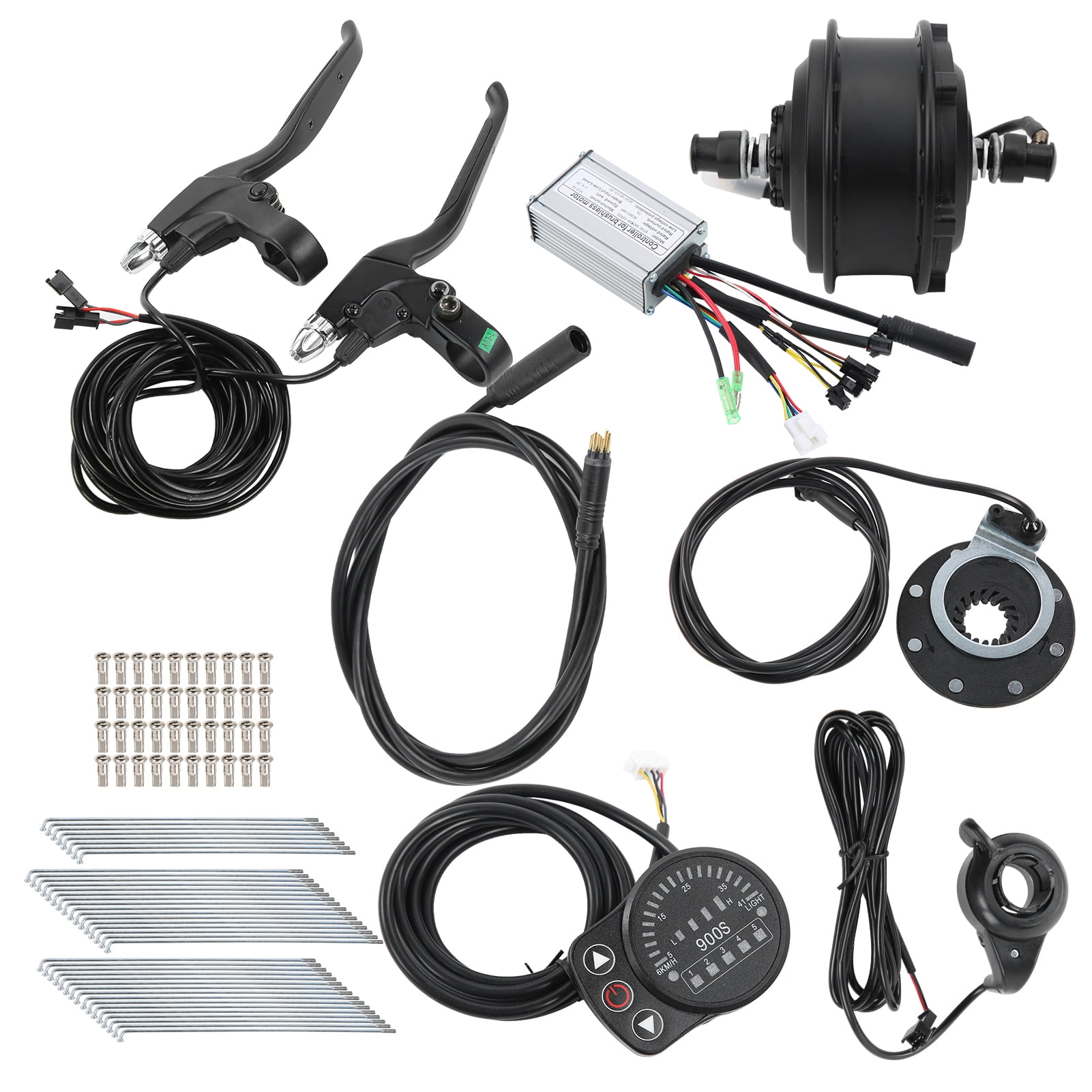 Hub Motor Kit, High Strength Electric Hub Motor Efficiency EBike