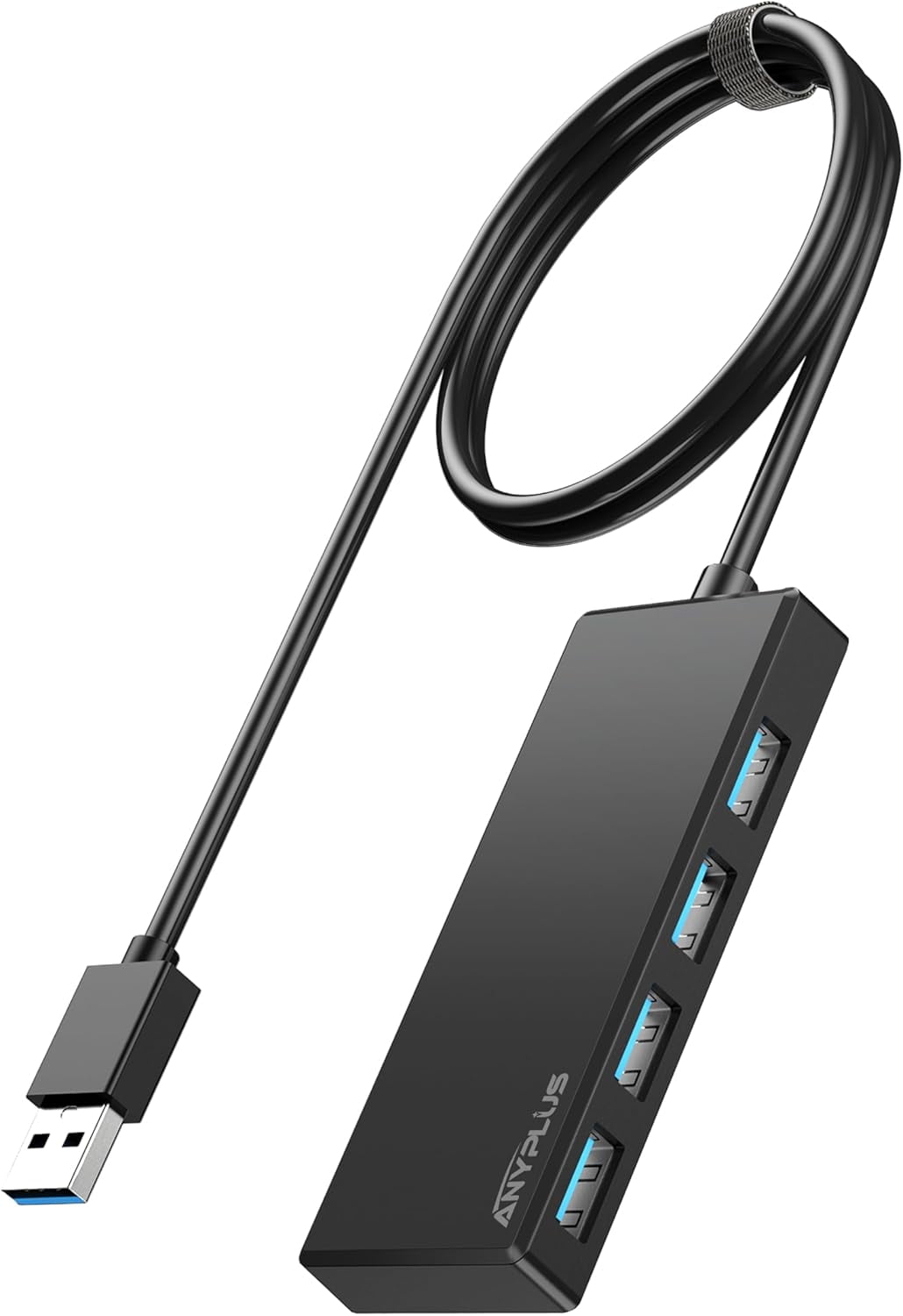 Hub, Multiport USB Splitter Adapter, 2 ft Long Cable USB 3.0 Hub, USB ...