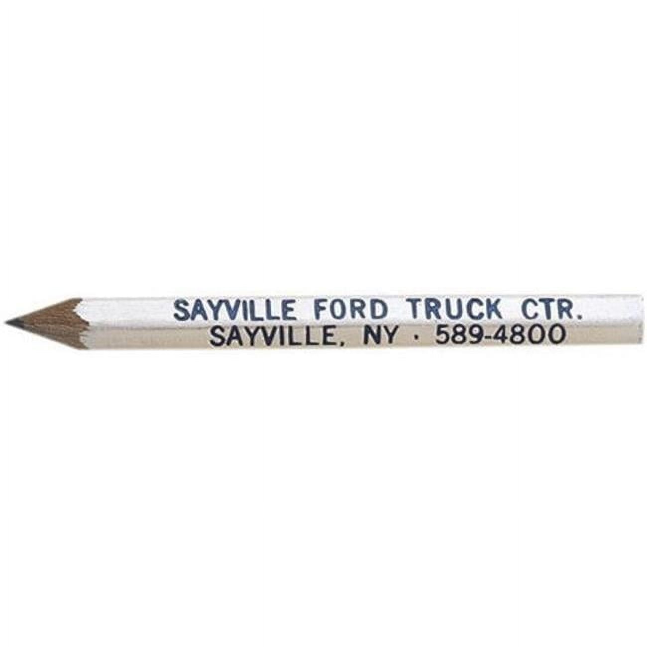 Hub Pen 1202H-WHT Hex Golf Pencils - White - Pack of 1008