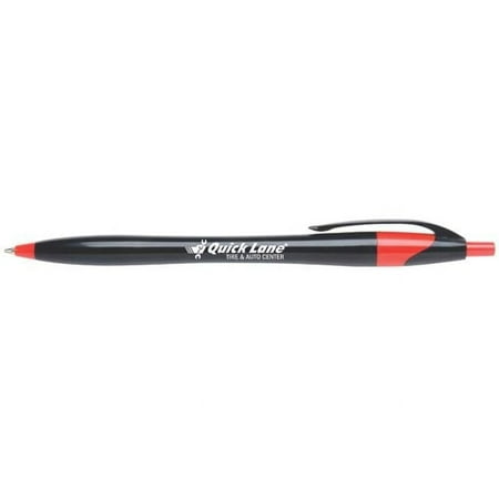 Hub Pen 329RED-BLUE Javalina Midnight Black Pen - Red Trim & Blue Ink - Pack of 250