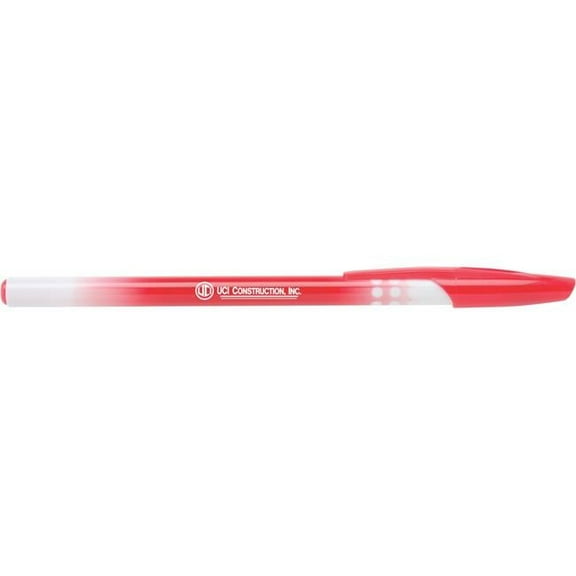 Hub Pen 335RED-BLK MaxGlide Stick Red Pen - Black Ink - Pack of 500