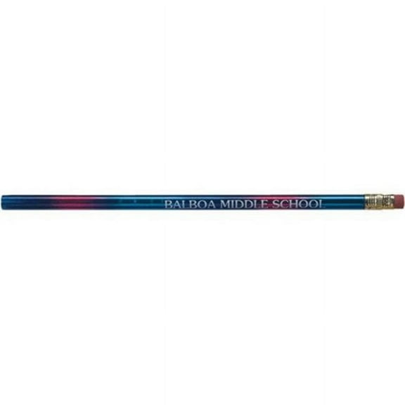Hub Pen 4202-MET-RAINBOW Foiled Foreman Pencils - Rainbow - Pack of 576