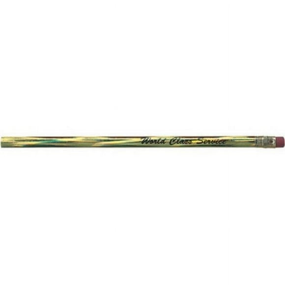 Hub Pen 4202-SW-GOLD Foiled Foreman Pencils - Swirl Gold - Pack of 576