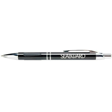 Hub Pen 628BLK-BLUE Vienna Black Pen - Blue Ink - Pack of 100
