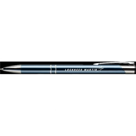 Hub Pen 682BLUE-BLUE Sonata Glass Blue Pen - Blue Ink - Pack of 100