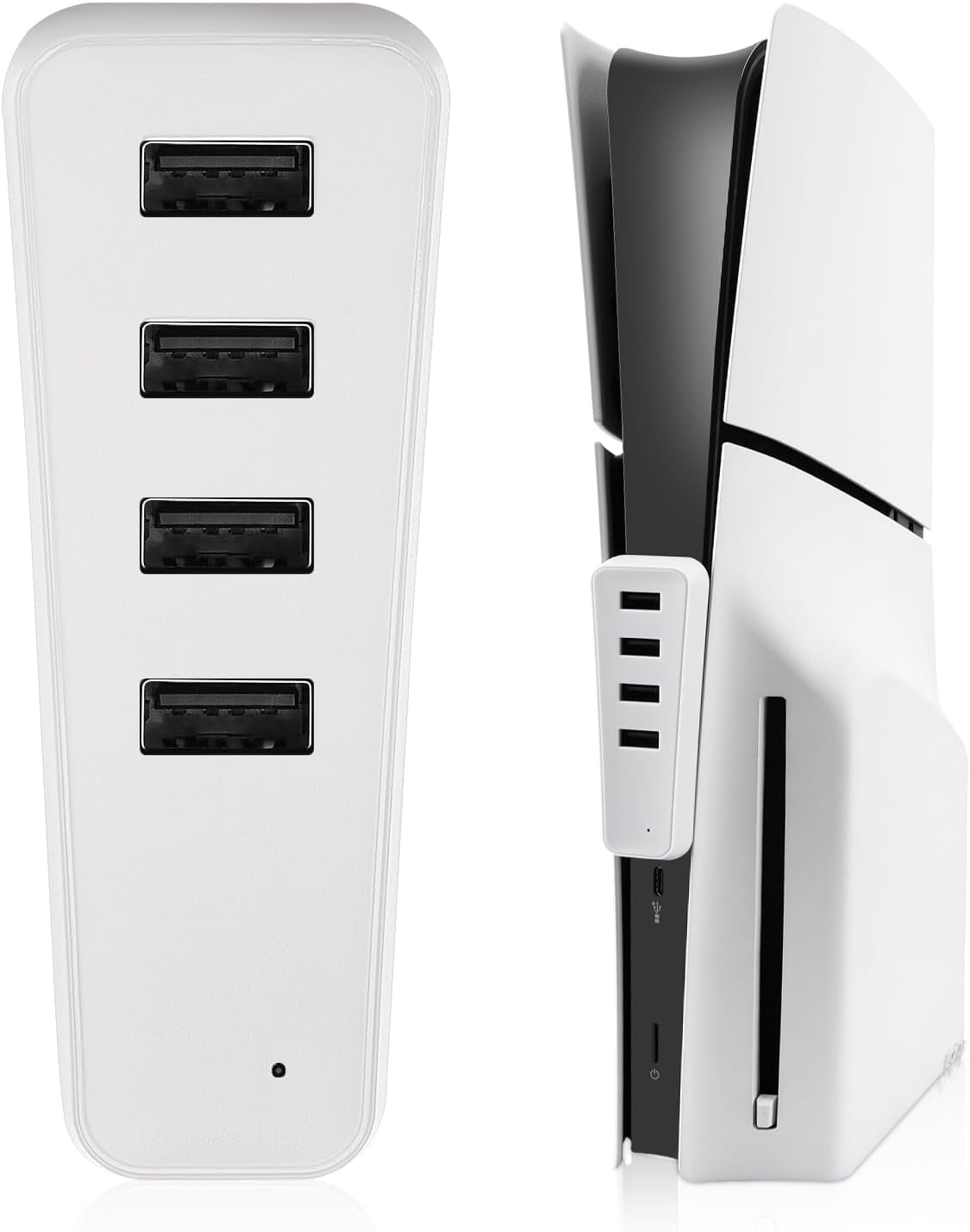 Hub for PS5 Slim, 4 Ports USB High-Speed Expansion Hub Charger, USB HUB ...