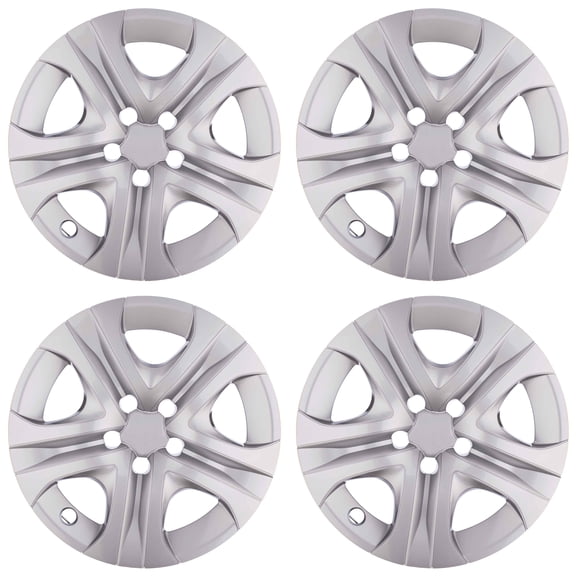 HubStar Hubcap Replacement for Toyota Rav4 2015-2018, 17-inch Wheel Cover, Silver, Set of 4