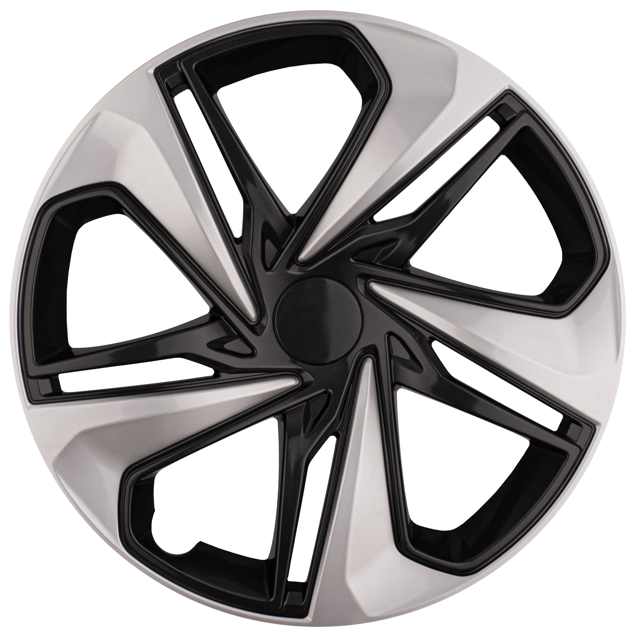 HubStar Premium Hubcap Replacement for Honda Civic 2019-2021, 16-inch Replica Silver-Black Wheel Cover (1 Piece) 55103