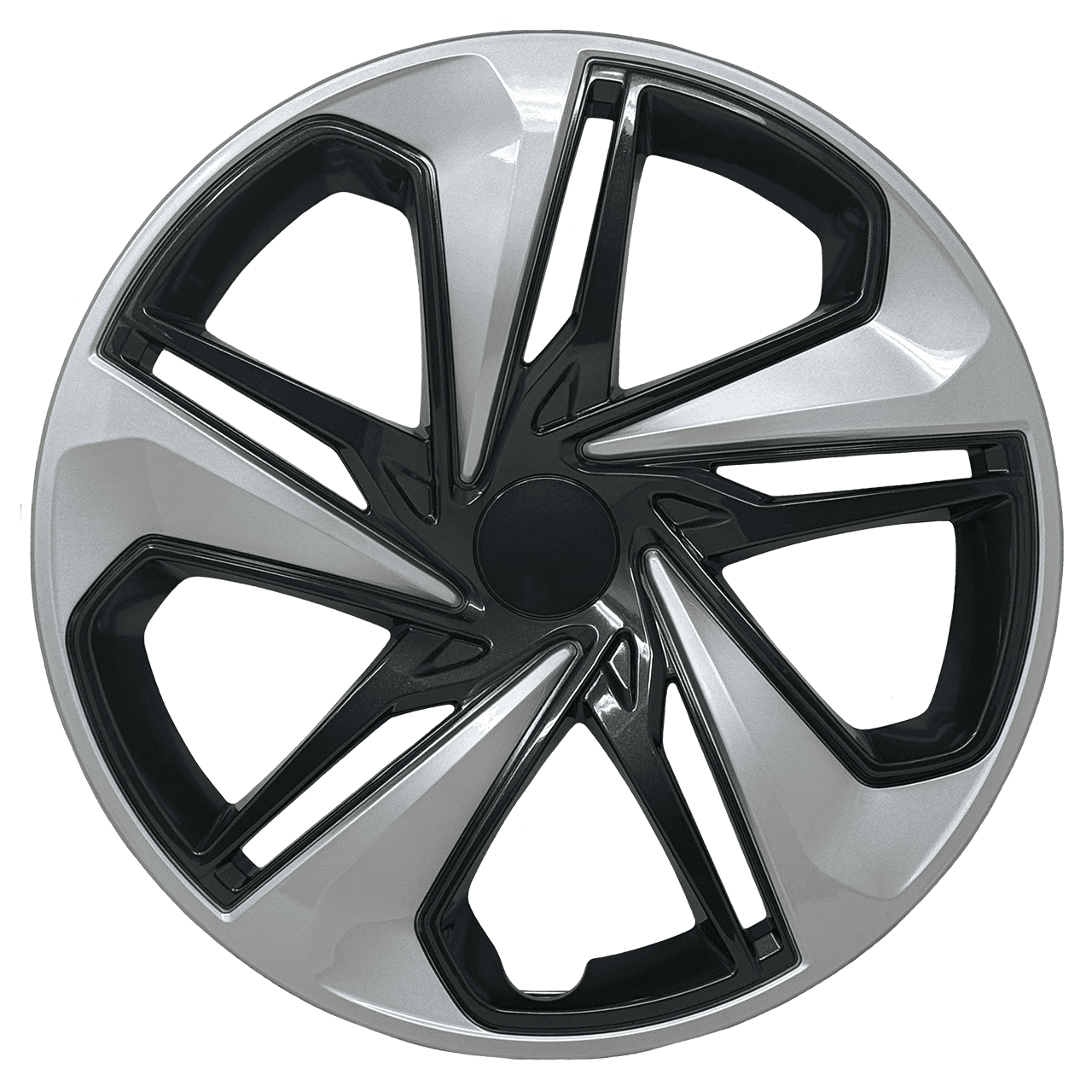 HubStar Premium Hubcap Replacement for Honda Civic 2019-2021, 16-inch Replica Silver-Charcoal Wheel Cover (1 Piece)