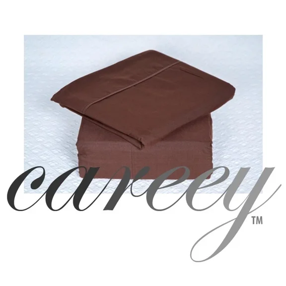 Huba Homes 1800 4-Piece Bed Sheet Set Ultra Soft Deep Pockets Better than Egyptian Cotton full Brown