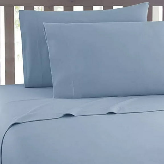 Huba Homes 2100 Series 6 Piece Bed Sheet Set Hotel Luxury Ultra Soft Deep Pocket Bed Sheets Queen Blue