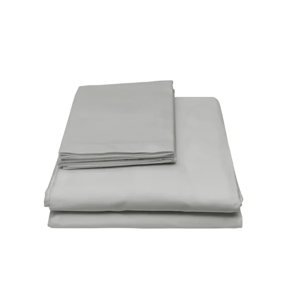 Huba Homes 4 Piece Sheets For Bed 1800 Thread Count Bamboo Feel Full Twin Queen Cal King silver