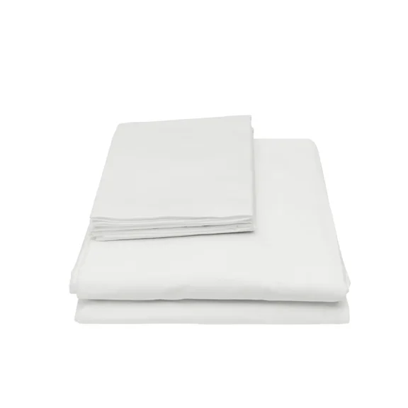 Huba Homes 4 Piece Sheets For Bed 1800 Thread Count Bamboo Feel Full Twin Queen Cal King white pearl
