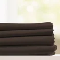 thumbnail image 1 of Huba Homes 4 Piece Soft Bamboo Microfiber Bed Sheet Set Luxury Cool Feel Deep Pocket Sheets twin brown, 1 of 1
