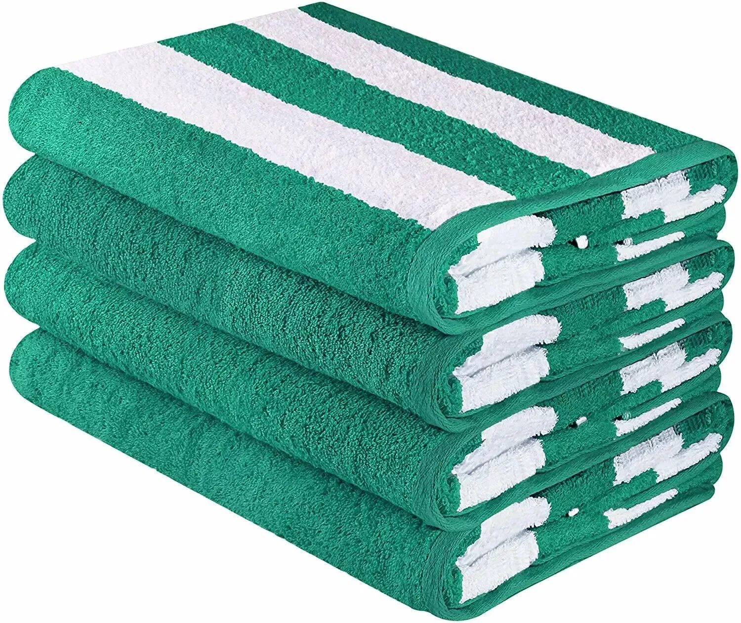 Huba Homes 4 pieces Pack-30x60 inches-Large Pool/Beach Cabana Stripe ...