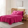 thumbnail image 1 of Huba Homes 6 Piece Bed Sheet Set by Nymbus- Hotel Luxury Pillowcases, Fitted & Flat Sheets Twin Hot Pink, 1 of 1