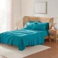 thumbnail image 1 of Huba Homes 6 Piece Bed Sheet Set by Nymbus- Hotel Luxury Pillowcases, Fitted & Flat Sheets Twin Teal, 1 of 1