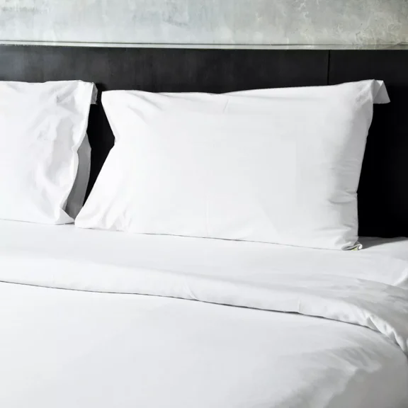 Huba Homes BED SHEETS HIGH THREAD COUNT FOR DEEP POCKETS EGYPTIAN COTTON FEEL BEDDING HOTEL King white pearl