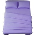 thumbnail image 1 of Huba Homes Bed Sheet Set Super Soft Microfiber 1800 Thread Count Luxury Egyptian Sheets 16-Inch Deep Pocket，Wrinkle and Hypoallergenic-4 Piece twin lavender, 1 of 1