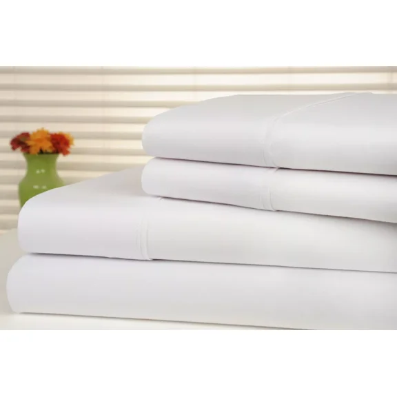 Huba Homes Bibb Home Anti-Microbial 4-Piece Sheet Set king white