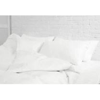 Huba Homes COTTON FEEL 1800 HIGH THREAD COUNT 4 PIECES SOFT SHEETS FOR BED SET DEEP POCKET Twin extra long White Pearl