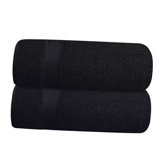 Huba Homes Cotton 2 Pack Oversized Bath Towel Set 28x55 inches, Large ...