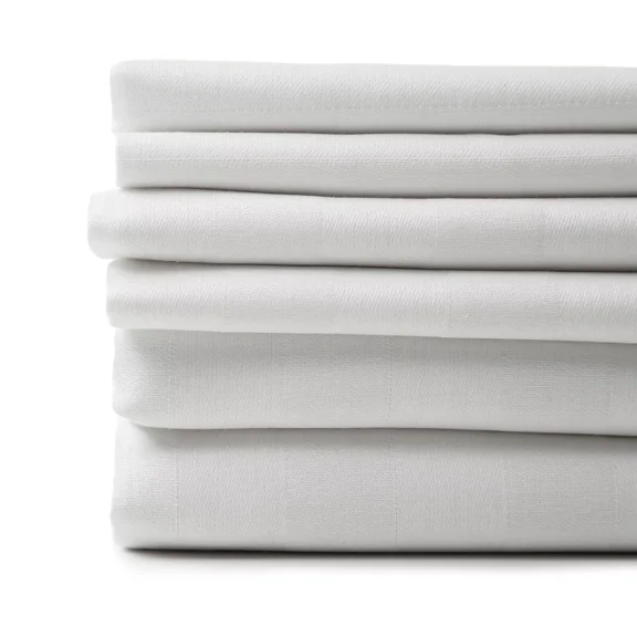 Huba Homes DEEP POCKETS SOFT 6 PIECE 1800 THREAD COUNT EGYPTIAN COTTON FEEL SHEETS FOR BED cl king white pearl