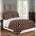 thumbnail image 1 of Huba Homes Elegant Comfort Bloomingdale Pattern, 3-Piece Duvet Cover Set king/cal king BROWN, 1 of 1