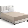thumbnail image 1 of Huba Homes Full Fitted Sheet 16” Extra Deep Pocket Elastic Bed Sheets Twin Full King Queen-king-Beige, 1 of 1