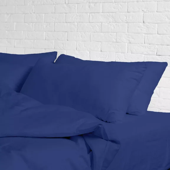 Huba Homes HIGH THREAD COUNT 1800 EGYPTIAN COTTON & BAMBOO FEEL SOFT SHEET DEEP POCKETS full Royal blue