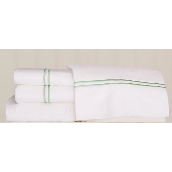 Huba Homes Hamptons 300 Thread Count 100% Egyptian Cotton Queen size4 pcs bed sheet set Green