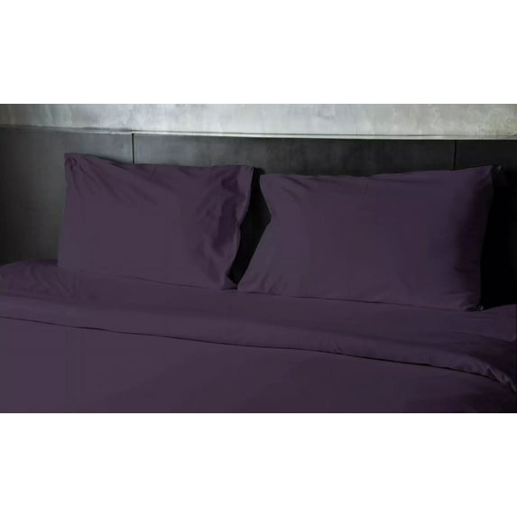 Huba Homes King Size 1800 Thread Count Sheets For Bed Deep Pocket 4 Piece Set - 15 Colors purple