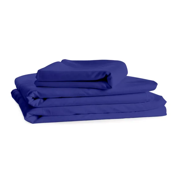 Huba Homes King Size Bed Sheets Egyptian Cotton Feel 1800 Count Set 4 Piece Bed Sheet Set-king-Royal Blue
