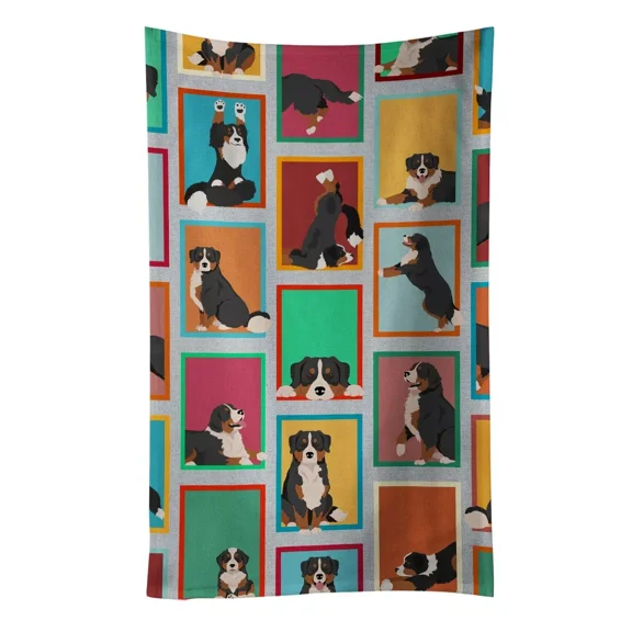 Huba Homes Lots Of Bernese Mountain Dog Kitchen Towel