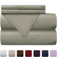 thumbnail image 1 of Huba Homes Park Avenue 300 Thread Count 100% Cotton Percale Sheets Set - 10 Colors clking sage green, 1 of 1