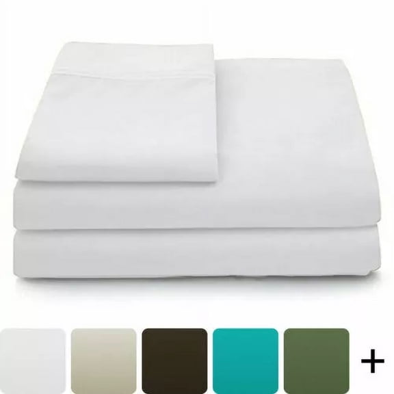 Huba Homes Premium Soft Bamboo Sheets Bamboo Bed Sheets Set Queen King Full White