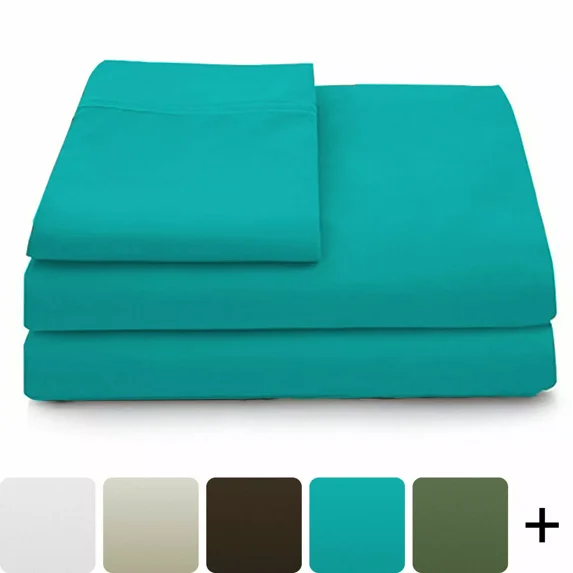 Huba Homes Premium Soft Bamboo Sheets Bamboo Bed Sheets Set Queen King TEAL