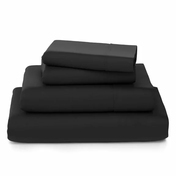 Huba Homes Premium Soft Bamboo Sheets Bamboo Bed Sheets Set Queen King king Black