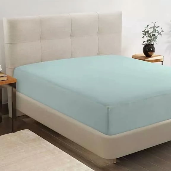 Huba Homes Queen Fitted Sheet Only - 4 Way Stretch Knitted Deep Pocket Queen Bottom Shee...