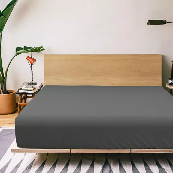 Huba Homes Queen Fitted Sheet Only - Bottom Sheet - Microfiber Deep Pocket up to 15inch ...