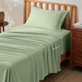 thumbnail image 1 of Huba Homes Queen Sheets Set - Fits Mattresses Up to 21" Thick, 4 Piece Air Mattress Sheets with Deep Pocket, Moisture Wicking Soft Cooling Bedding Sheets & Pillowcases Sage Green, 1 of 1