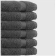 thumbnail image 1 of Huba Homes Set of 6 Extra Large Cotton Bath Towels For Bathroom Absorbent Shower Towel Bulk, 1 of 4