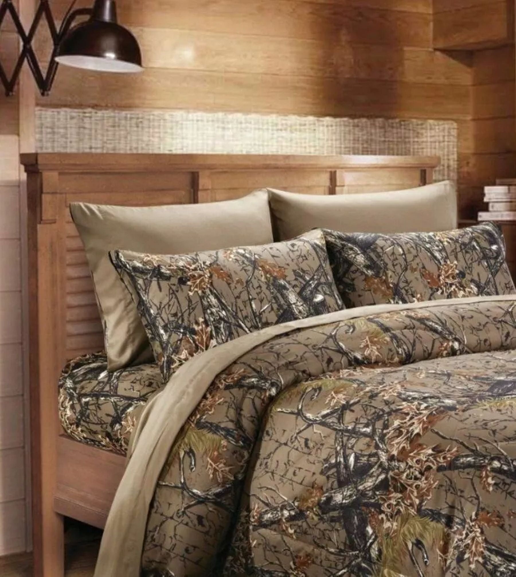 Huba Homes Super Soft Camouflage CAMO 6 Piece Bed Sheet Set Twin Full Queen & King Sizes king