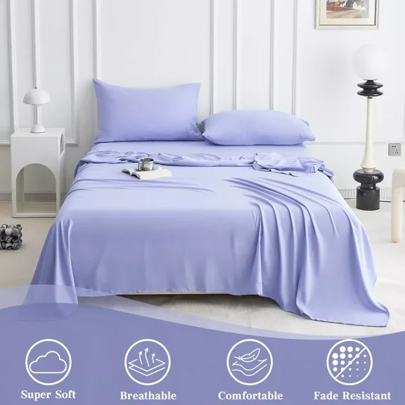 Huba Homes Super Soft Sheet Set Queen - Hotel Luxury Bed Sheets for Queen Size Bed, Deep...