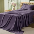 thumbnail image 1 of Huba Homes Twin Sheets Set- Soft Twin Bed Sheets, 3 Pieces Hotel Luxury Twin Sheets, Easy Care Polyester Microfiber Cooling Bed Sheet Set Dusty Purple, 1 of 1