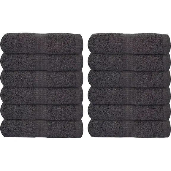 Huba Homes Washcloths 100% Ring spun Cotton Soft & Absorbent 13x13 Inch Perfect for Gifting