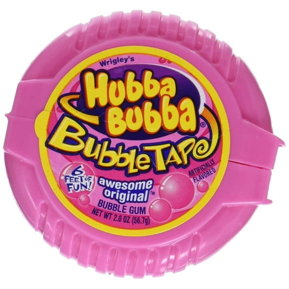 Hubba Bubba Awesome Original Bubble Gum Tape, 2 Ounce - PACK OF 18